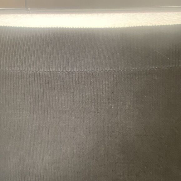 Banana Republic Women’s Large Black Knit Pull-On Pencil Skirt Stretch Midi - Picture 6 of 8